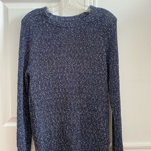 Blue Salt and Pepper Sweater